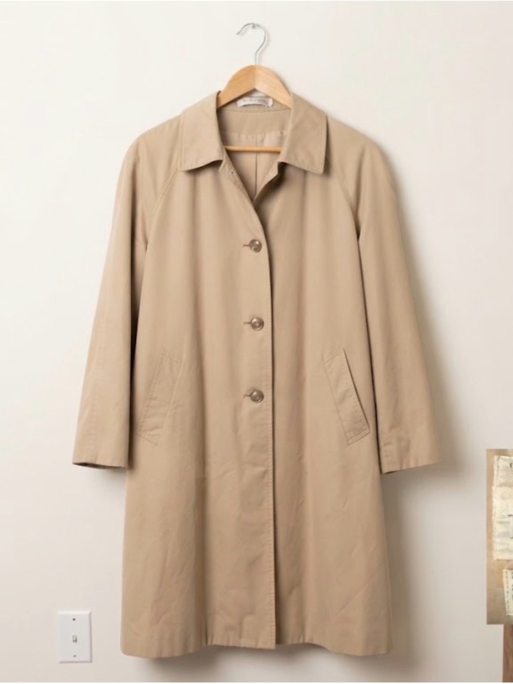 Vintage Forecaster of Boston Classic Beige Trench Coat | Size 15/16